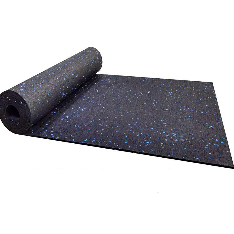 Anti-Slip Gym Rubber Flooring Rolls Tiles Sports Equipments Rubber Mat