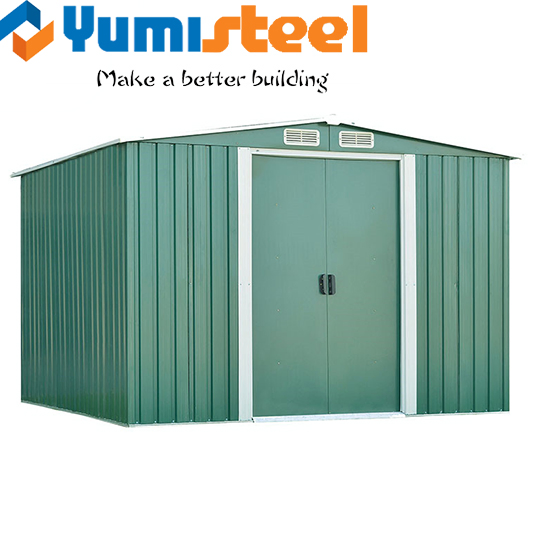 Wholesale Movable Outdoor Storage Metal Shed Garden Tool House for Sale