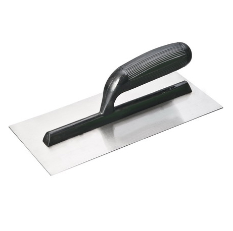 Black Plastic Handle Stainless Steel Concrete Hand Plastering Trowel