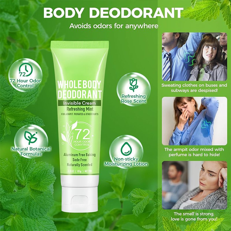 Beauty Cosmetics Underarm Antiperspirant Deodorant Advanced Formula Refreshing Antiperspirant Deodorant Cream