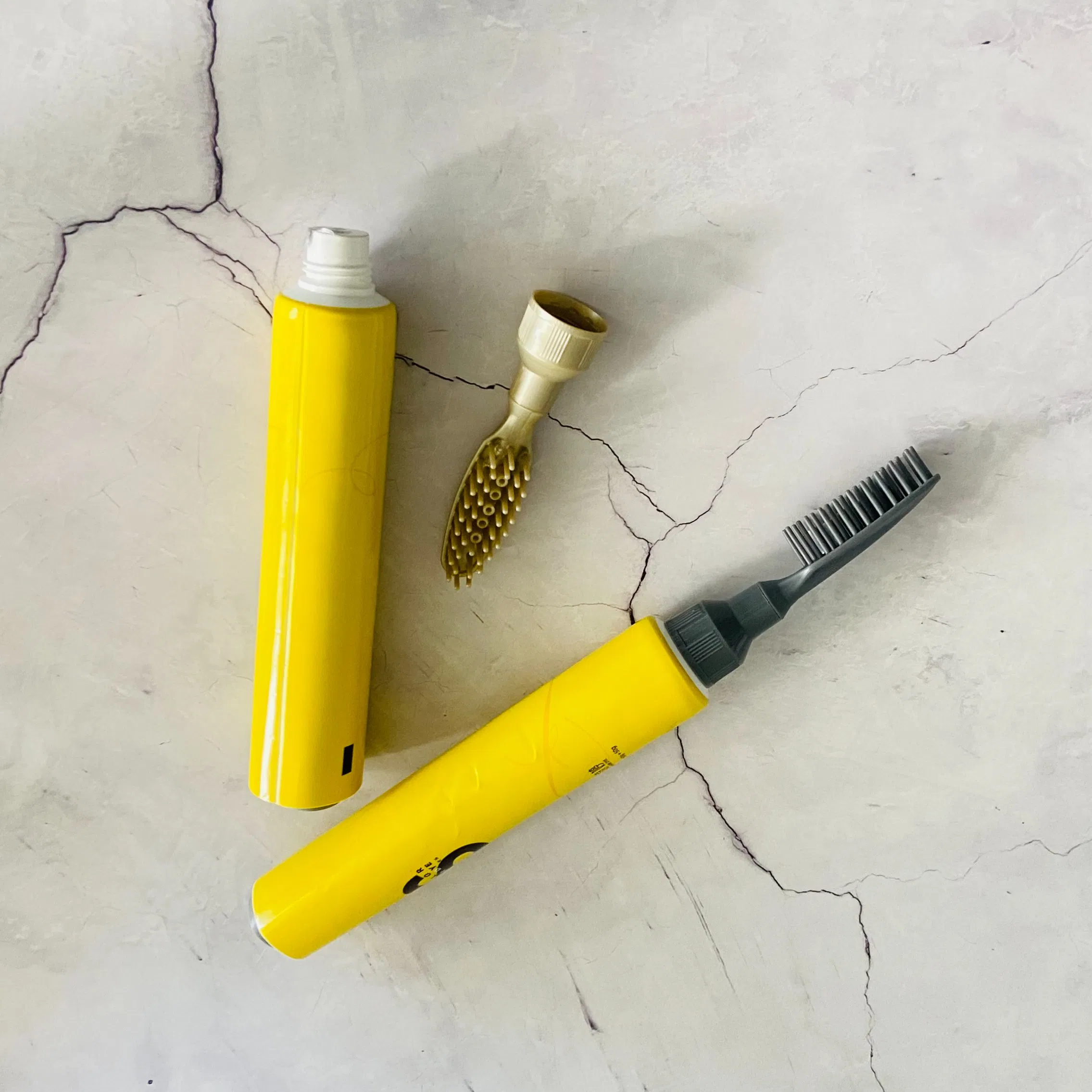 Cosmetic Comb Applicator 100ml Lotion Plastic Tube for Hair Care Products