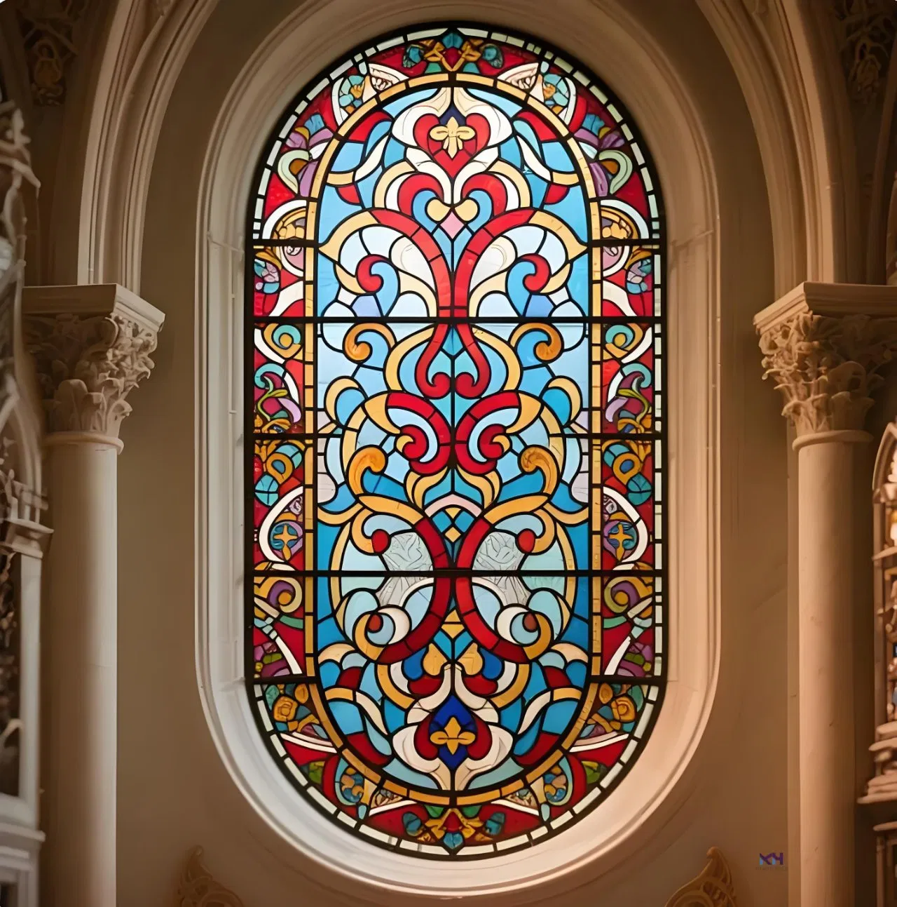 4mm-10mm Stained Handcraft Decorative Glass for Home Decoration/Living Room Partition