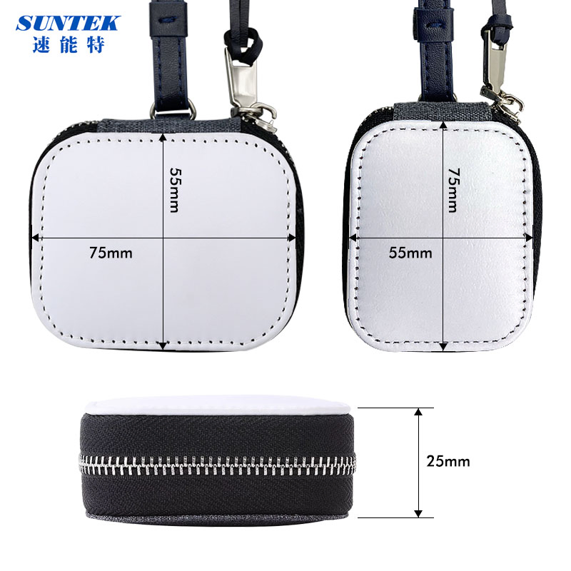 Top-Ranking Products Sublimation PU Leather Jean Fabric Earphones Case Protector Durable Cover for Air Pads Gen 2 3