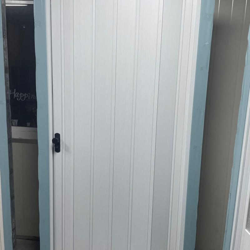 Easy Install with Plastic Lock PVC Folding Door PVC Sliding Door for Indoor Washroom Kitchen Decoration