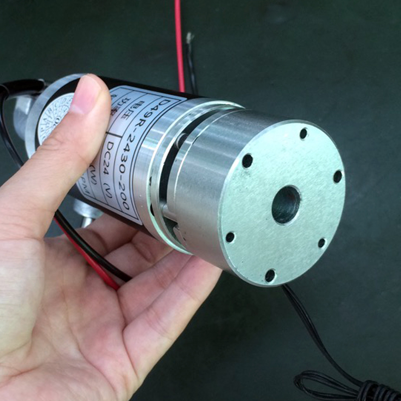 Factory Supply 49mm Small Brake Geared Motor DC 24V 300W Belt Conveyor Motor