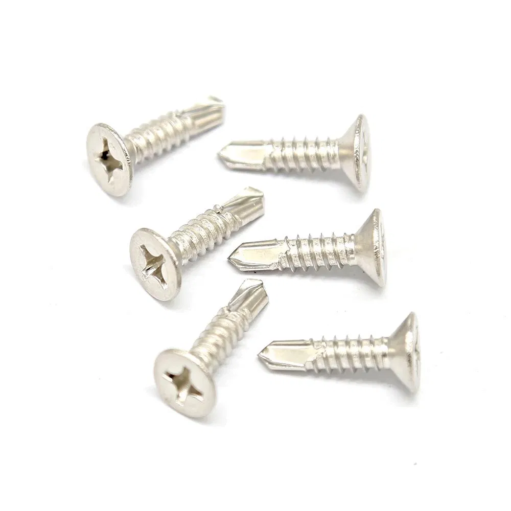DIN 7504 Metal Roofing Concrete Wood Cross Recessed Self Drilling Tek Screw