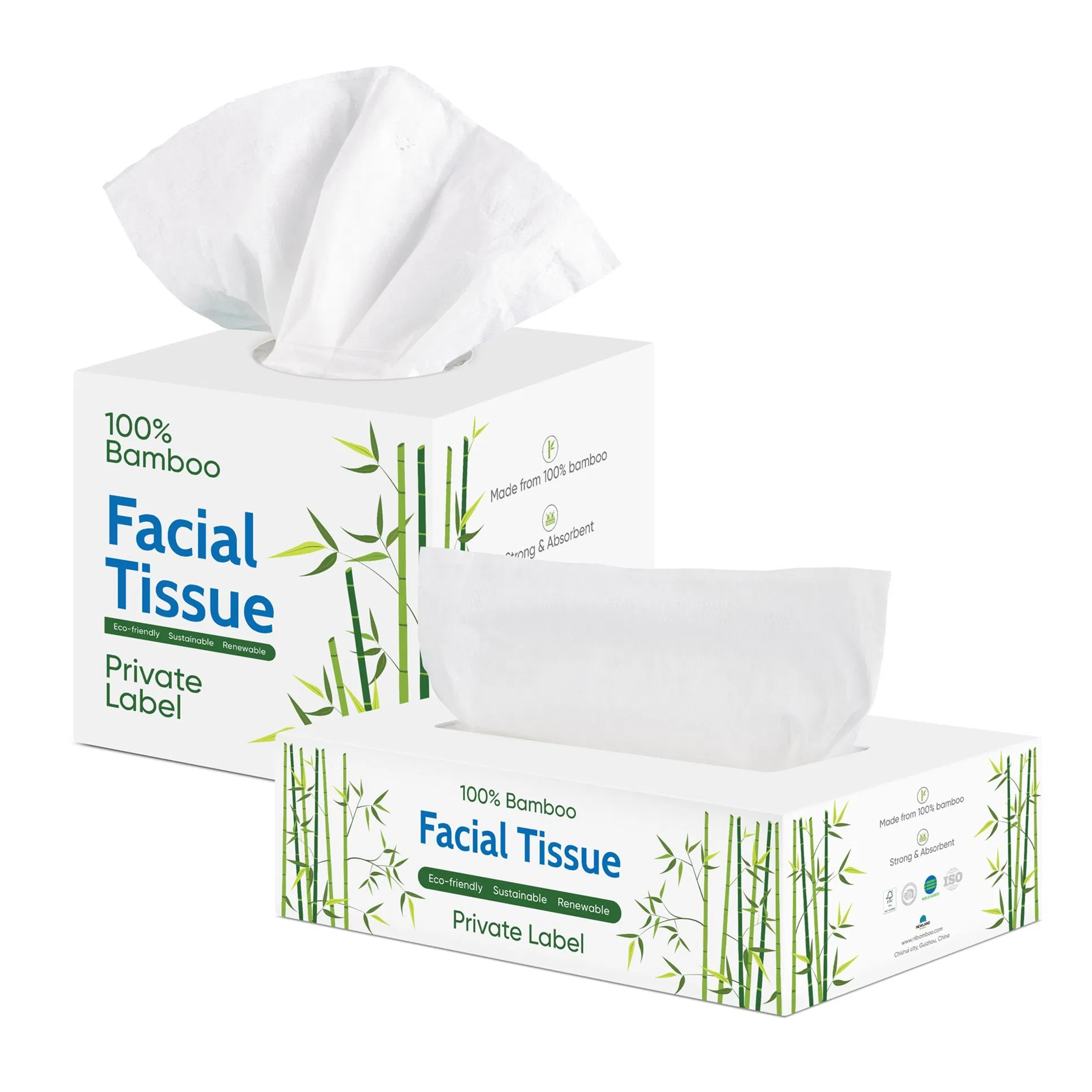 Wholesale Bamboo Facial Tissue Soft and Absorbent for Daily Use