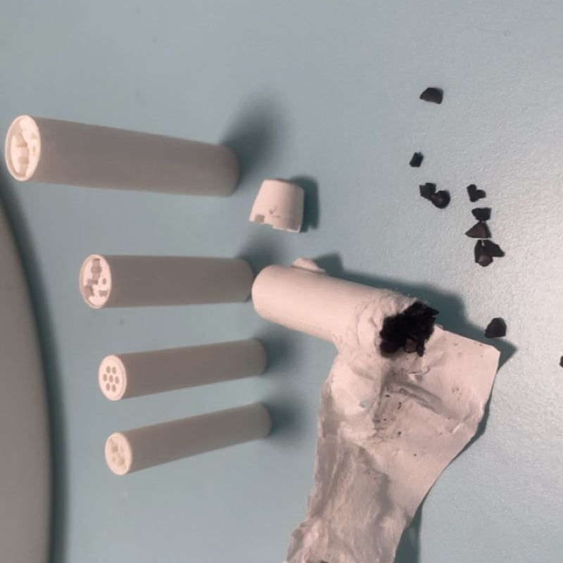 5.3mm Ceramic Charcoal Filters for Smoking 50PCS Box