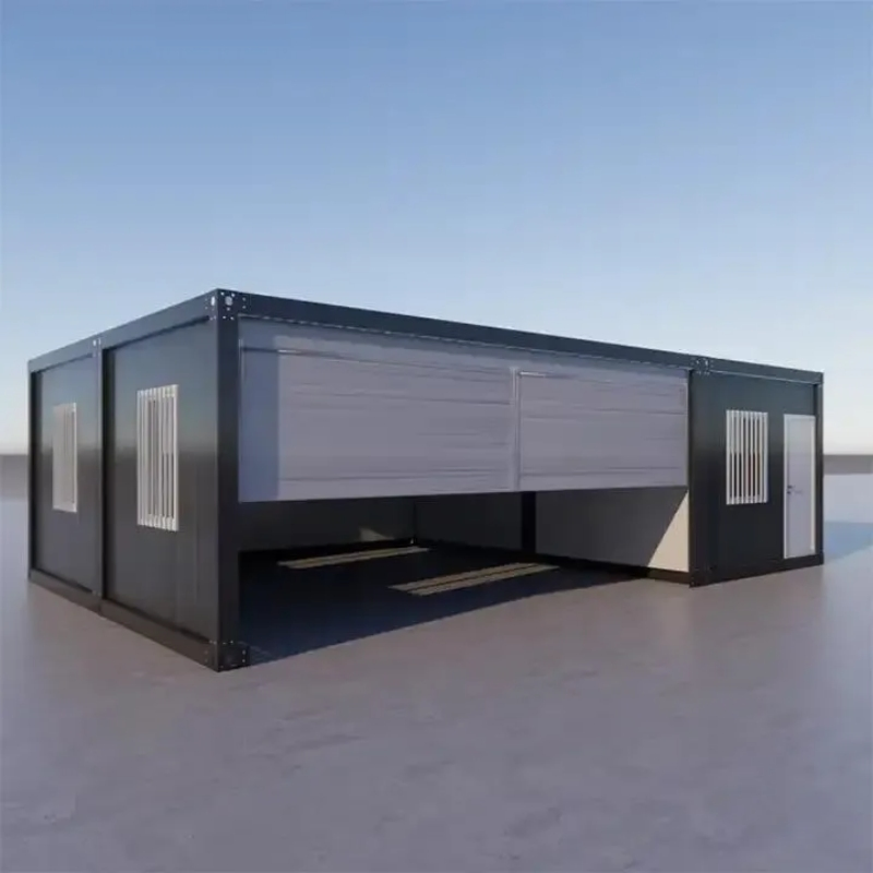 Portable Container Style Quick Build Foldable Luxury Container House with Prefabricated Structure for Riverbank Recreation Lounge