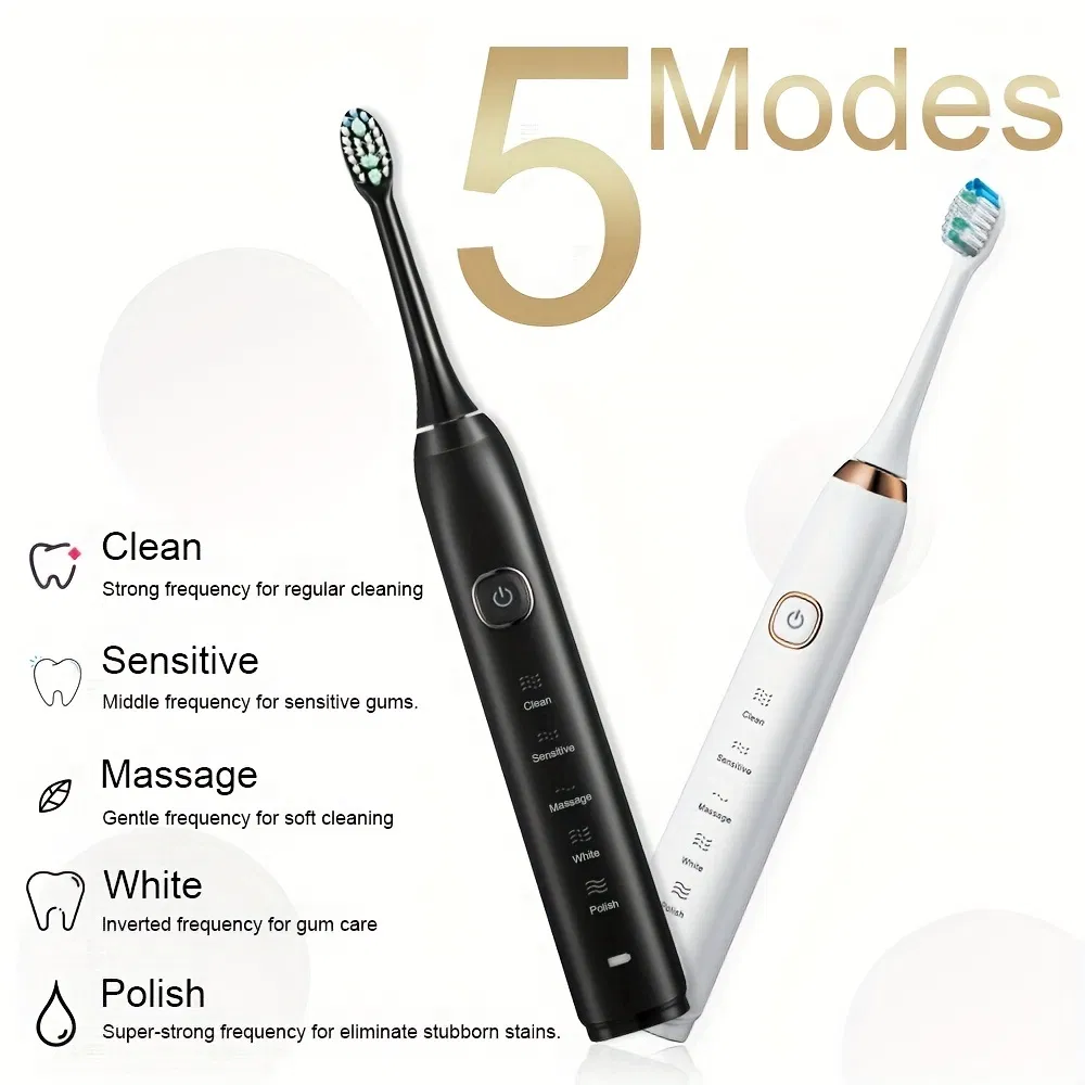 Sonic Electric Wireless Charging 5 Brushing Modes Multi-Function Toothbrush