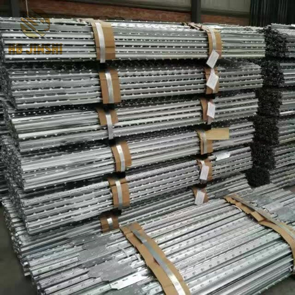 1.33lbs X 10FT Studded T Post Heavy Galvanized Studded T Post Farm Fencing Stakes
