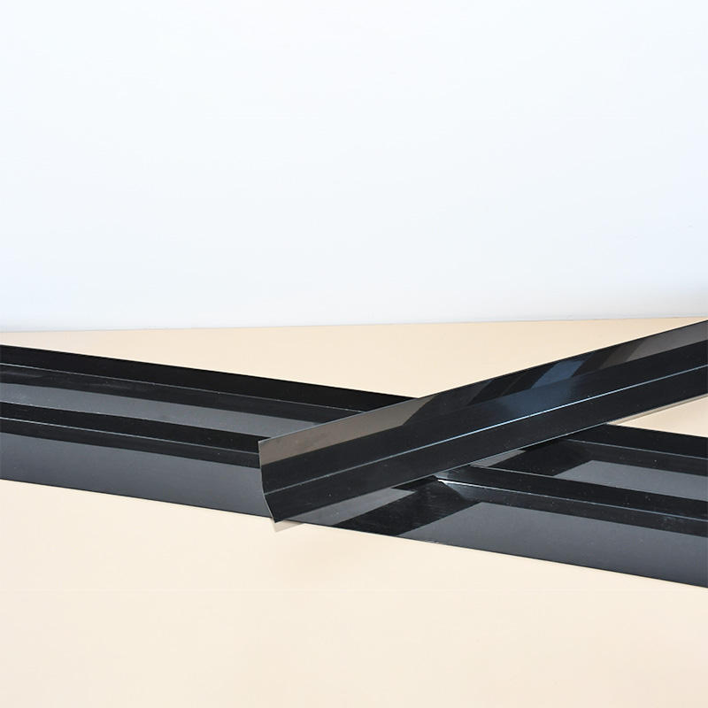 PVC Pull Plastic Profile Extrusion Plastic Decorative Strip Hard Plastic Strip Stretch Ceiling Profile Black PVC Angle Profile