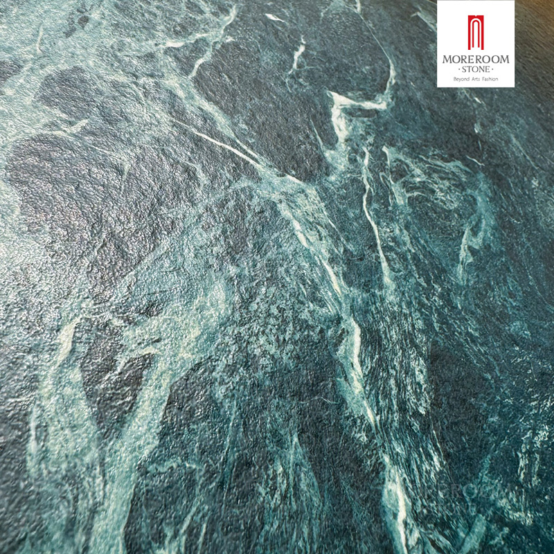 Italian Porcelain Slab Premium Prada Green Marble Tiles for Bathroom Vanity Tops