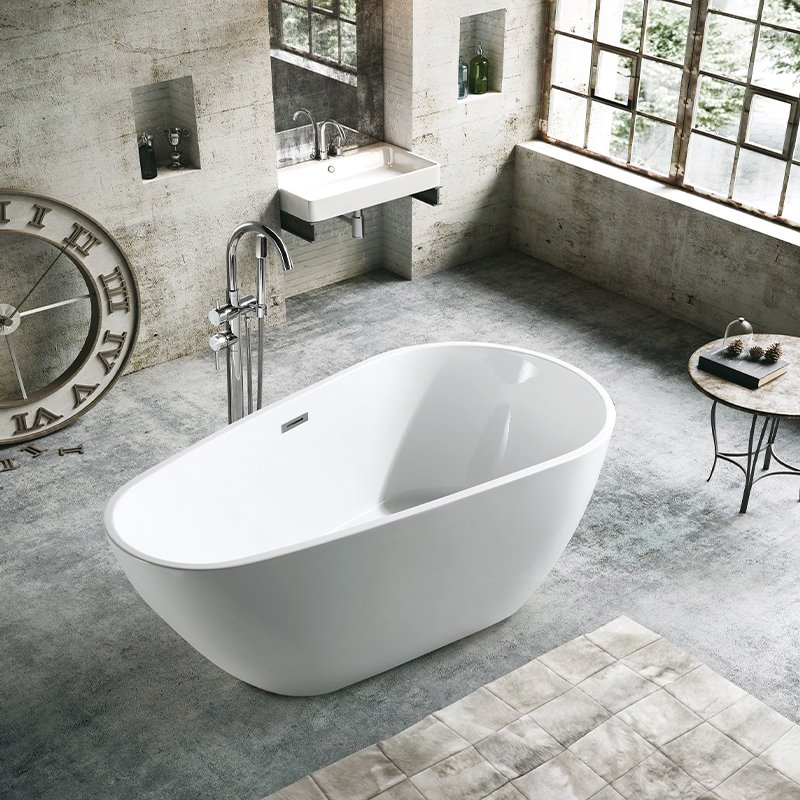 Портативная ванна для взрослых, акриловая, белая