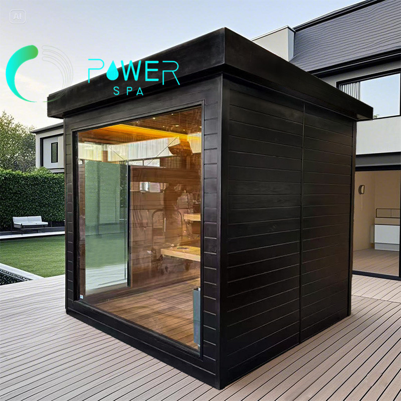 Сухая сауна для улицы на 4 человека, хемлок