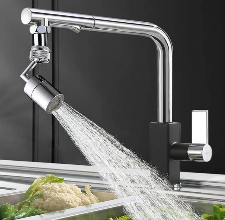 Tap Aerator 720 Degree Rotation Universal Splash-Proof Swivel Water Saving Faucet Water Saving Bathroom Filter Foamer Aerators