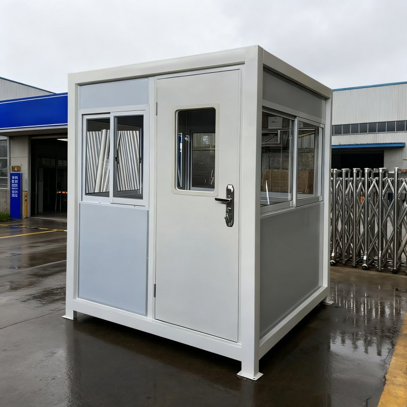Wholesale Outdoor Steel Structure Portable Mobile Sandwich Panel Security Guard Booth for Duty Sentry Kiosk House