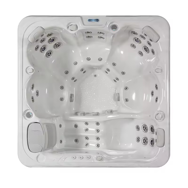 Hydrorelax Luxury Hot Tub Outdoor SPA 6 Person Hidromasaje Bathtubs Square Plastic Soaking