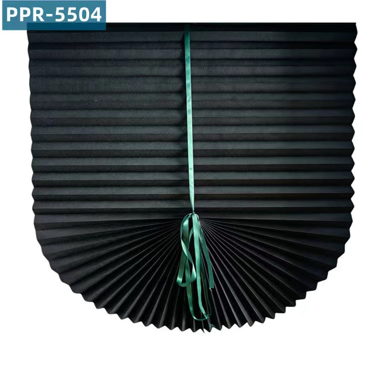 Polypropylene with Ribbon, Pleated Semi-Shading Curtains PPR5504, Can Be Cut and Pasted