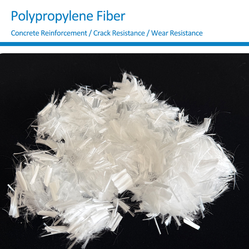 PP Fiber Anti-Cracking Polypropylene Fiber for Concrete and Mortar Building Material