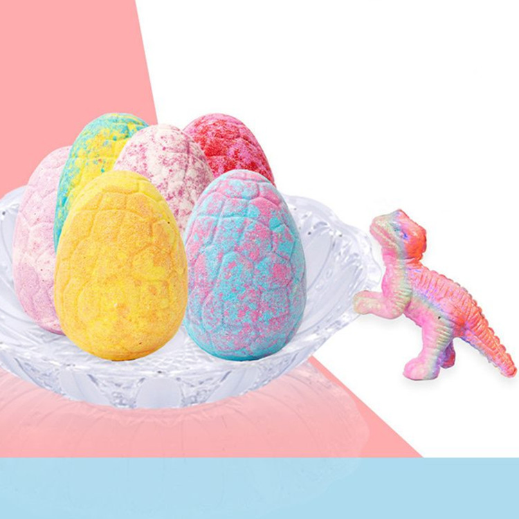 OEM Natural Kids Bubble Dinosaur Bath Bombs Set for Blue Gift Box