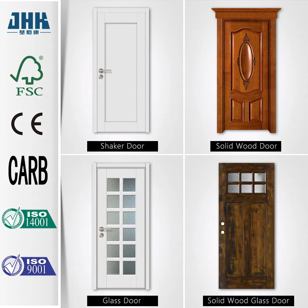 Jhk-Fashionable Designs Popular Veneer Interior Solid Wood Door
