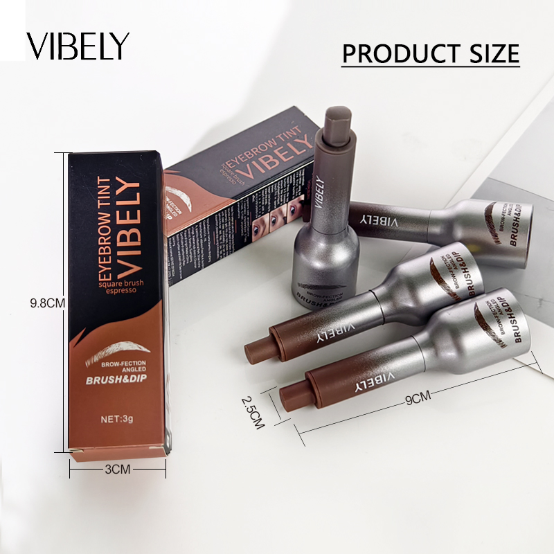 Lasting Tinted 3D Eye Brow Enhancers Eyebrow Gel with Brush High Pigment Waterproof Vegan Eyebrow Powder