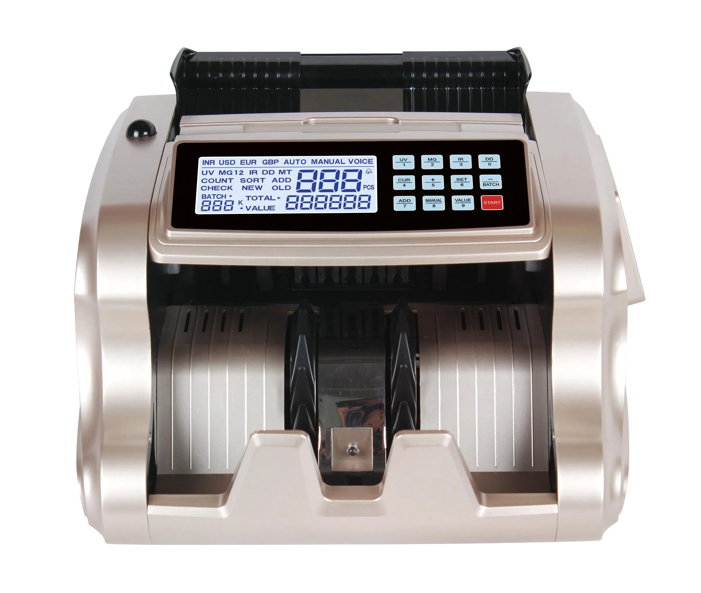 Cash Counter with UV Mg IR Dd Detections 2 Display Bill Counter Money Counting Machine Banknote Counter Currency Counting Machine