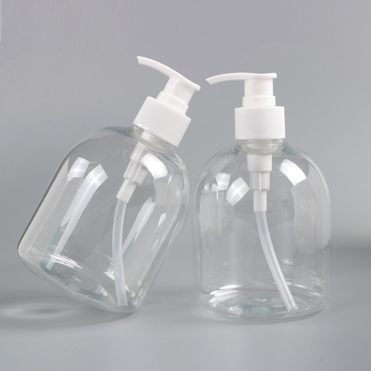 Hot Selling Pet Clear Hand Sanitizer Gel Plastic Packaging Bottle with Lotion Pump