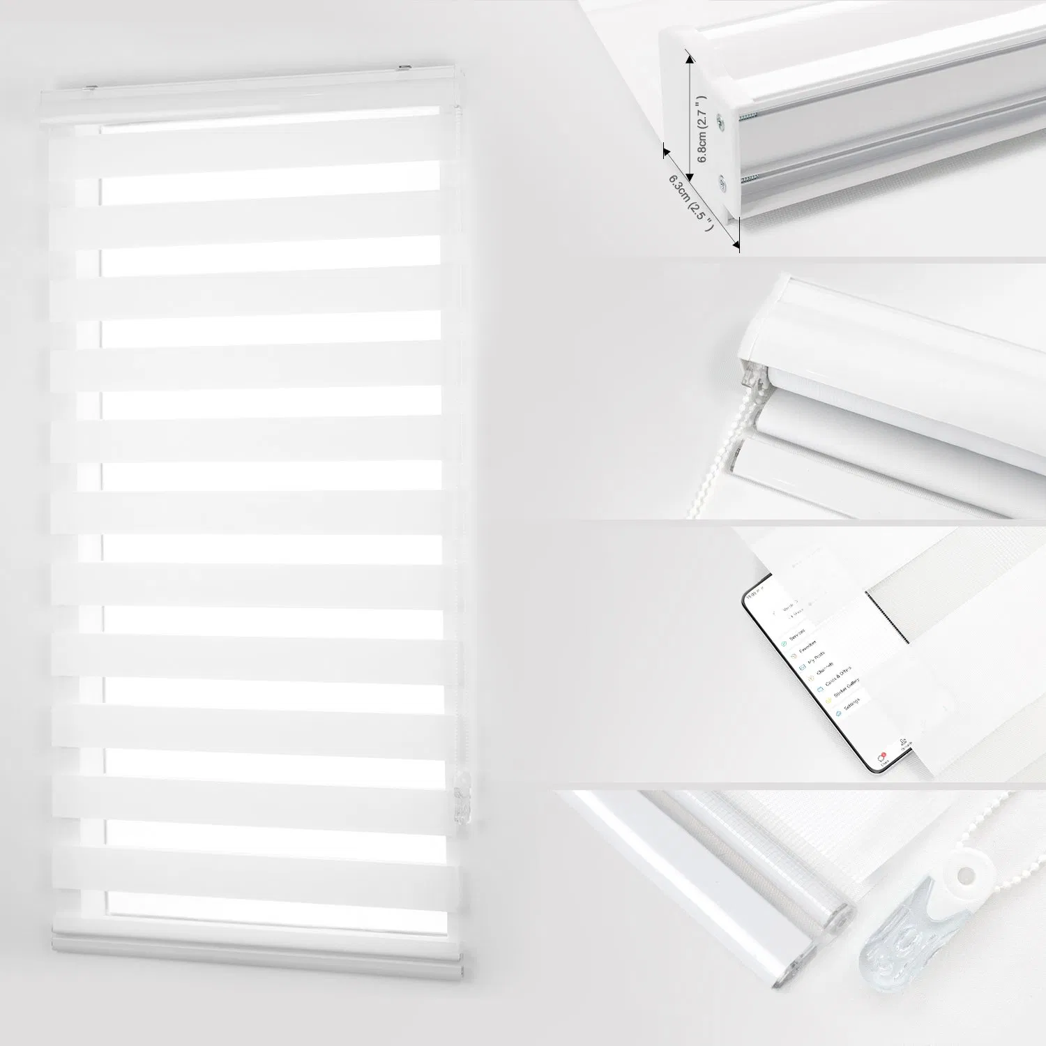 Sisheng Rechargeable Day and Night Blinds by Ployester of Hotel Bm001