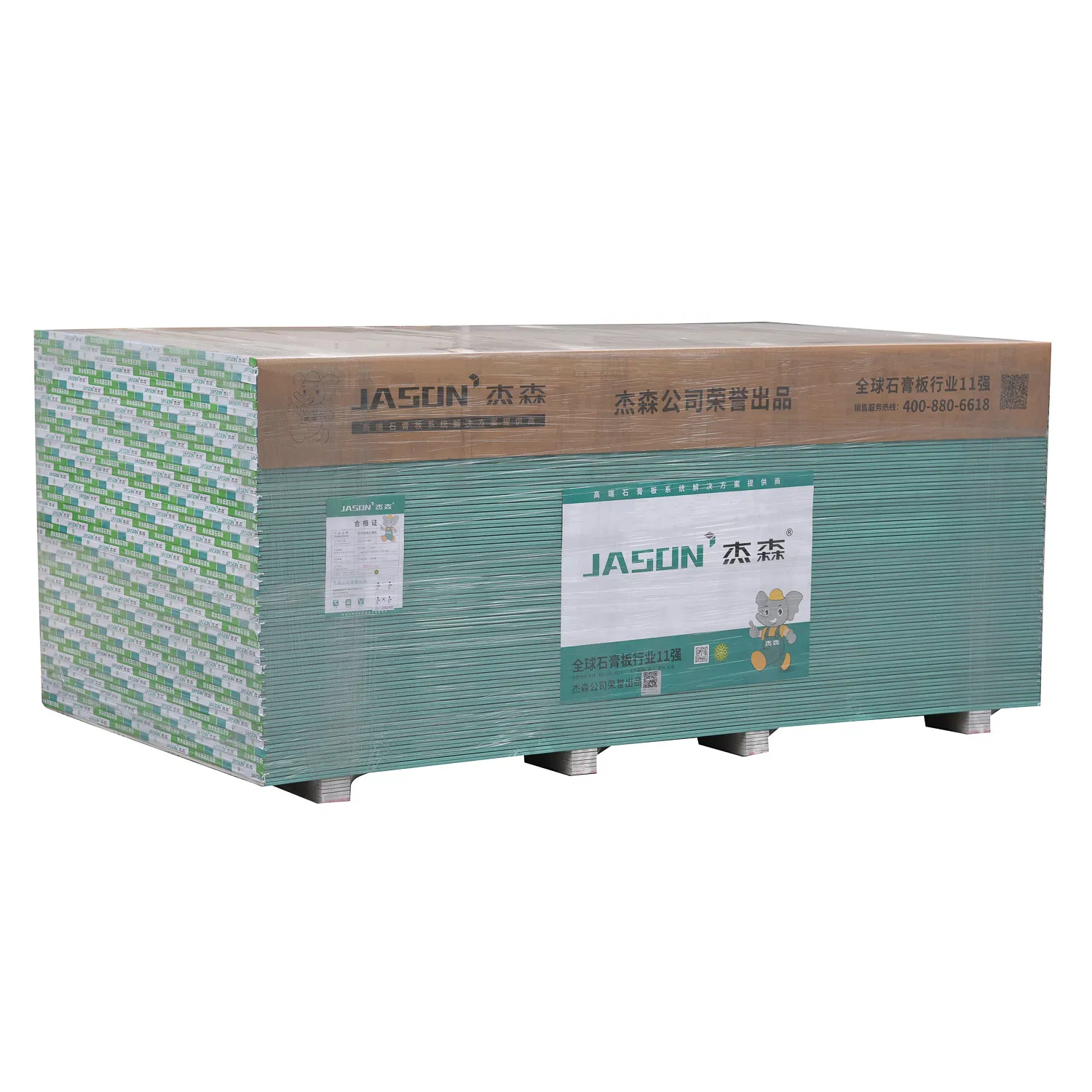 Влагостойкая и огнестойкая гипсовая плита Jason JSS-18