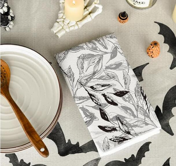 Stylish Quick-Drying Jacquard Kitchen Towels for Home Use
