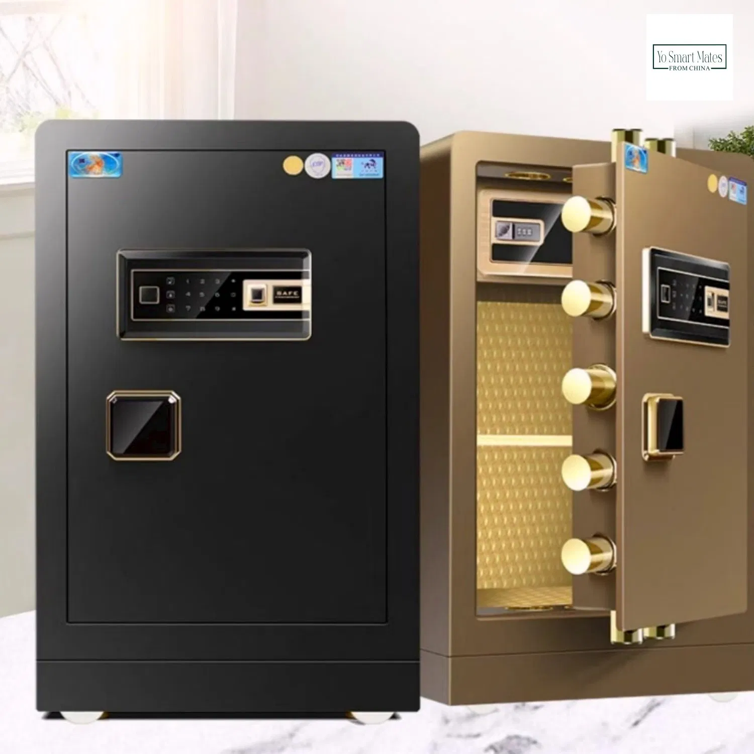 Mechanical Lock Safe Classic Durable Security Cabinet for Office Document Storage Home Cash Jewelry and Important Items
