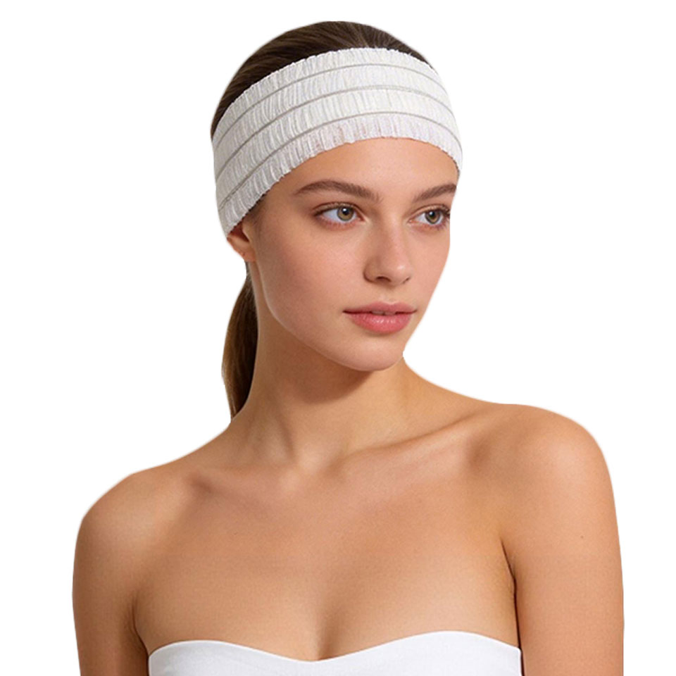 White Hair Ties for Bathing Essentialy for Going out