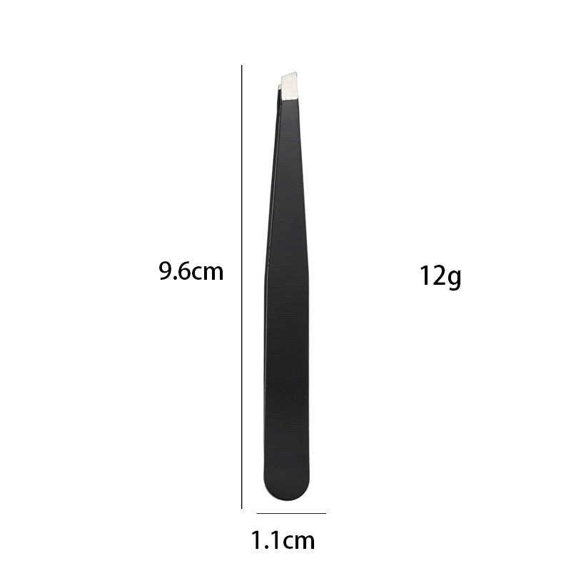 Pointed Slant Tip Precision Stainless Steel Lash Isolation Eyelash Extension Eyebrow Tweezers