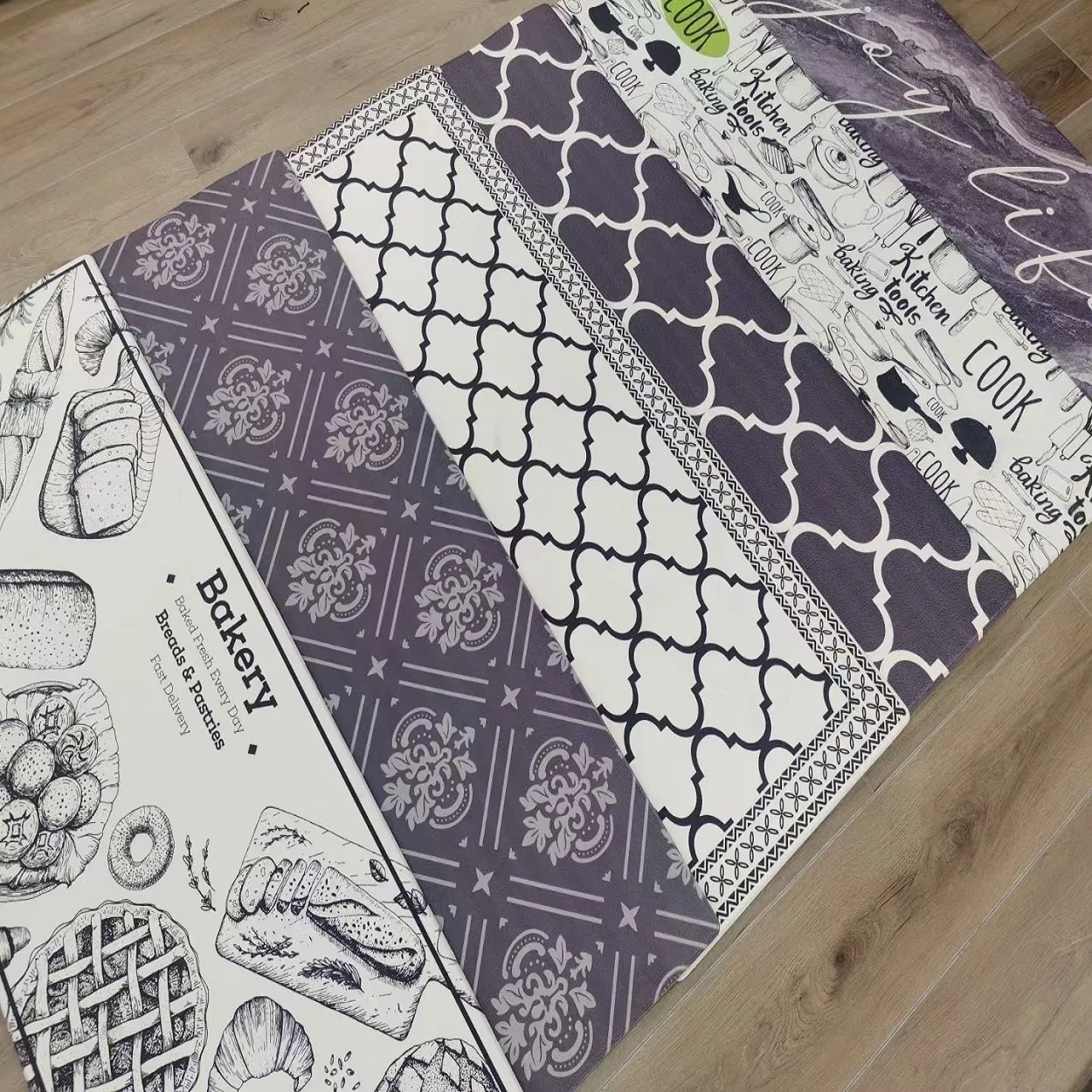 Stylish PVC Printed Kitchen Mats with Unique Designs
