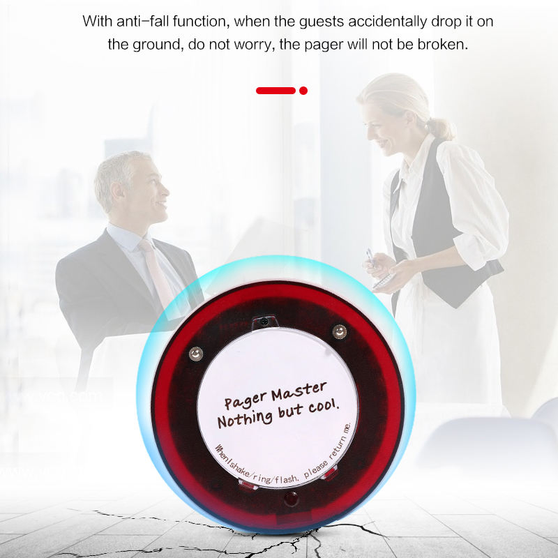 Free Logo Printing Wireless Restaurant Pager System for Customer Guest Food Court