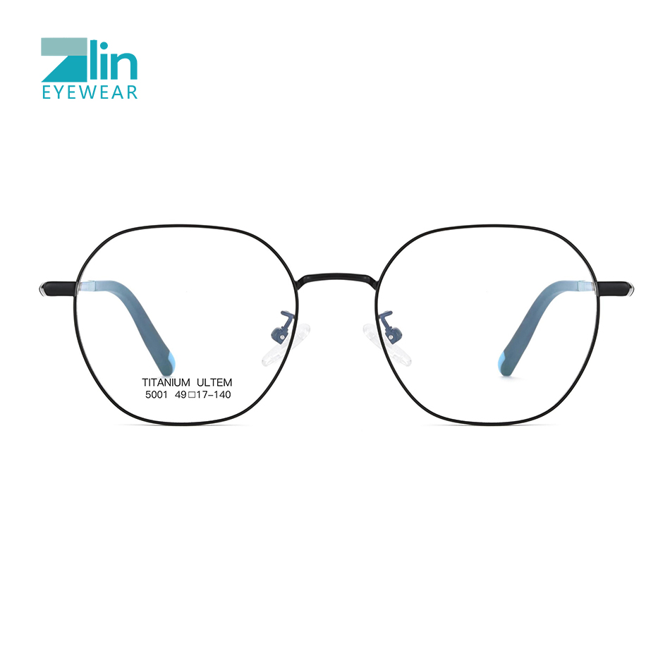 Plastic Steel Retro Frame Square Metal Eyeglass Frame Glasses Frames Ultem Optical