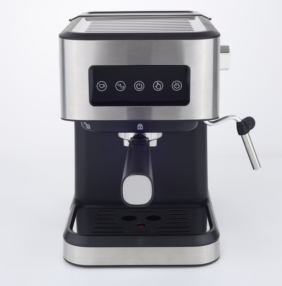 Espresso Coffee Machine Milk Frother Digital Touch Screen 15 Bar Italian Pump Pressure Espresso Cappuccino Coffee Machine