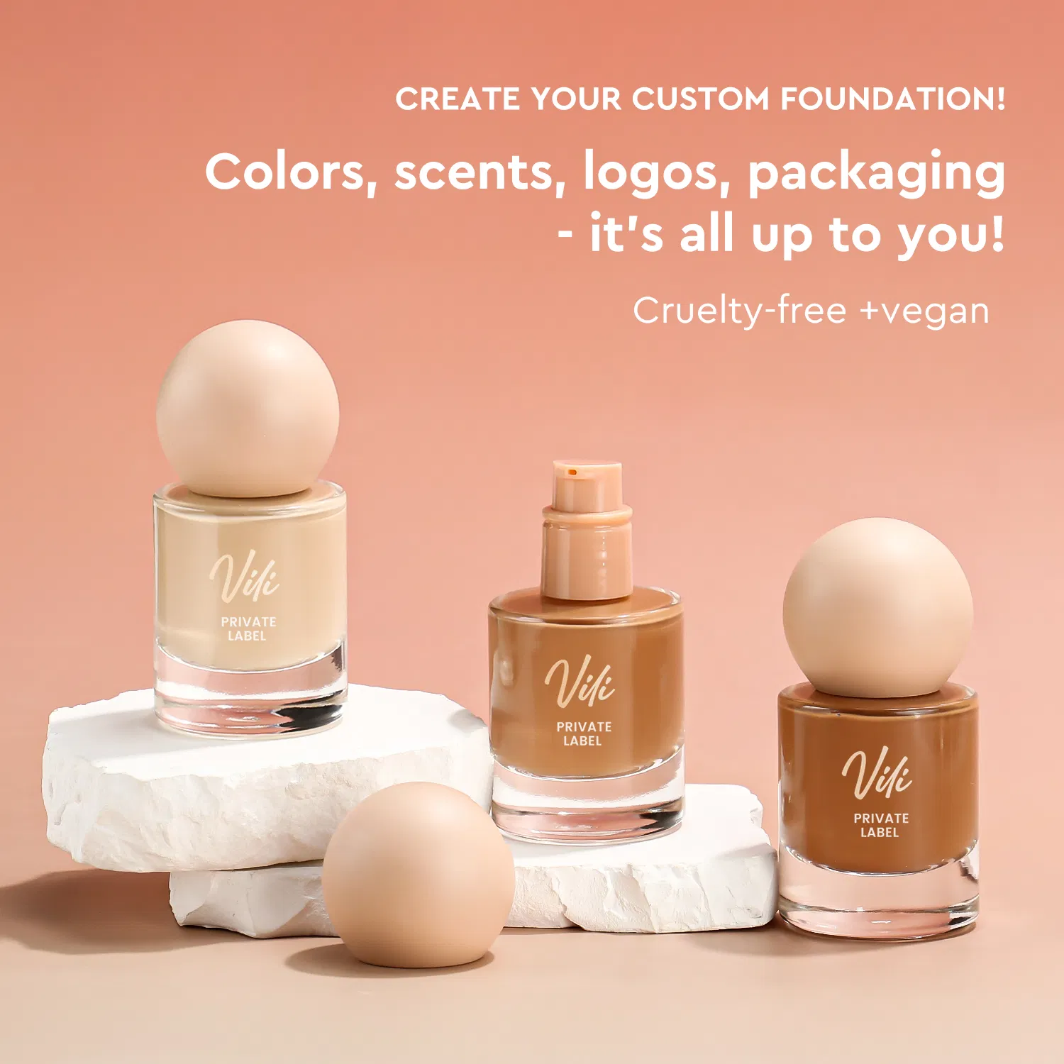 Vegan Foundation Makeup with Custom Logo Cushion Foundation