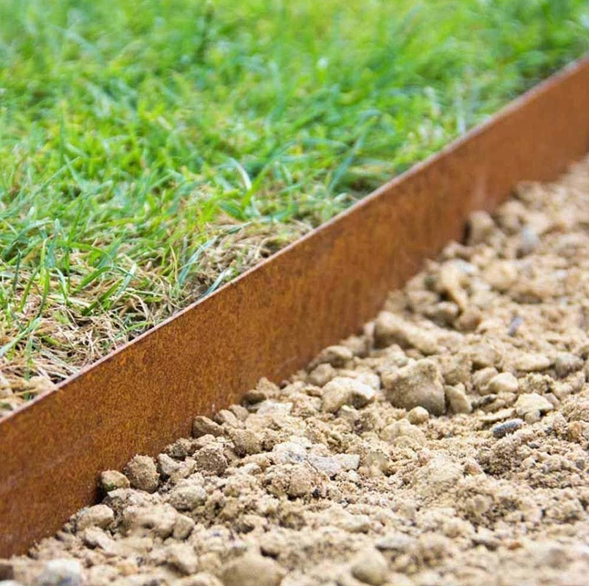 Outdoor Metal Lawn Edging Border Corten Steel Garden Edge