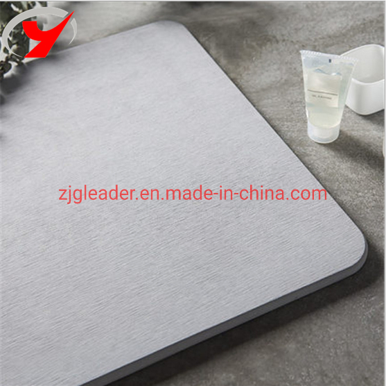 60*39cm Factory OEM Fast Biodegradable Drying Diatomite Mat Bath Mat