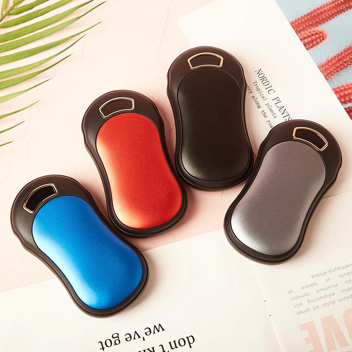 Customize Logo Reusable Electric Portable Heater Gift Mobile USB Rechargeable Hand Warmer