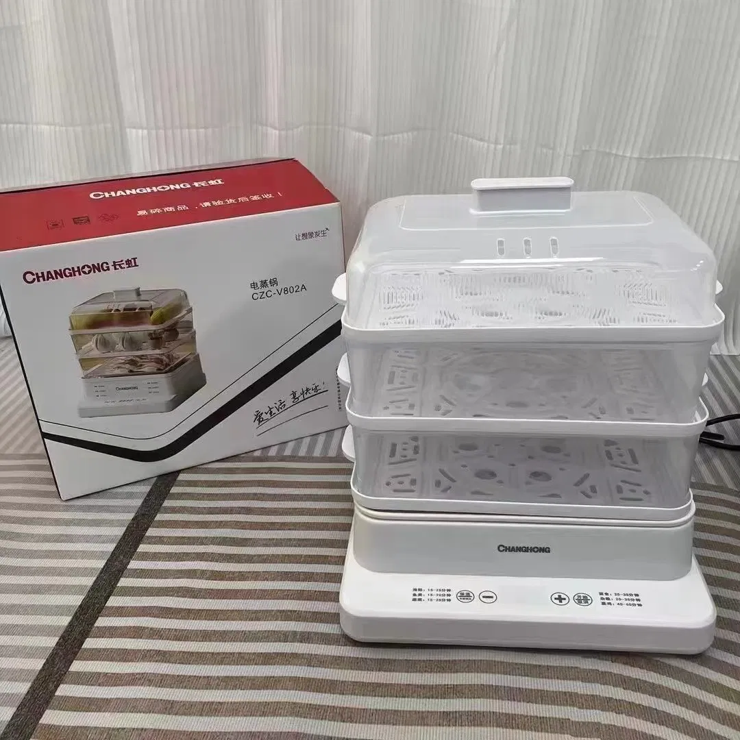 Electric Steamer Cooker Electric Steamer Cook Dim Sum Electric Steamer for Food Egg Steamer Electric Egg Boiler Electric Egg Steamer