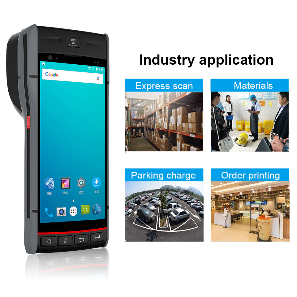 5.5-Inch Touch Screen Android Handheld PDA Terminal with Thermal Receipt Printer