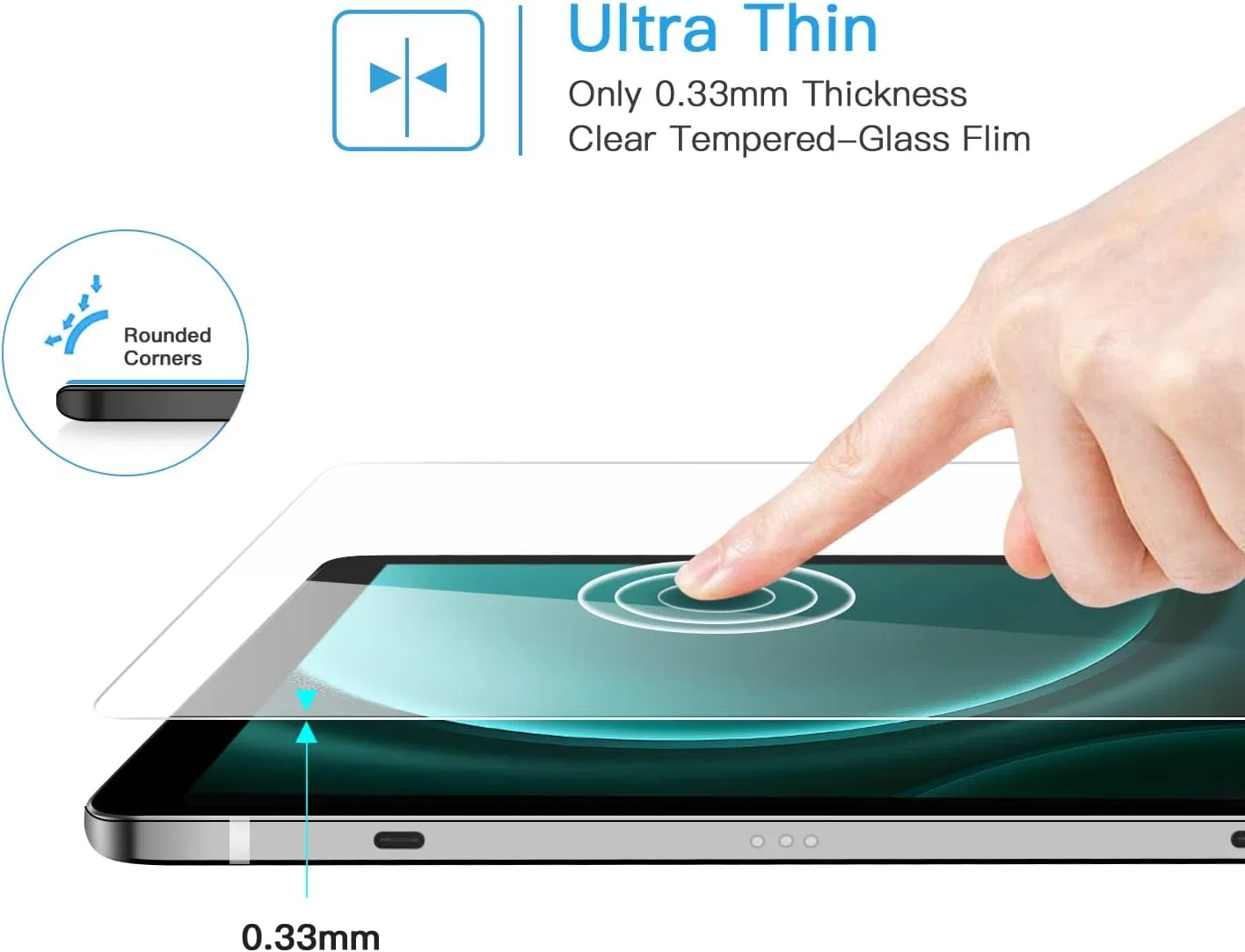 Защитное стекло 9H для Samsung Galaxy Tab A11 (8.7")