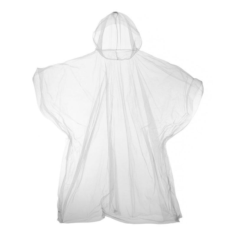 Disposable Adults Plastic Ponchos Multicolour Travel Emergency Raincoat