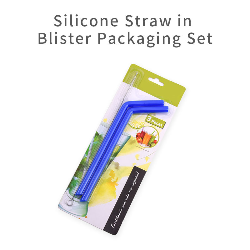 Reusable BPA Free Soft Bent Silicone Straws