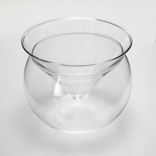 Creative Molecular Cuisine Transparent Glass Bowl Dry Ice Tableware Vegetable Fruit Salad