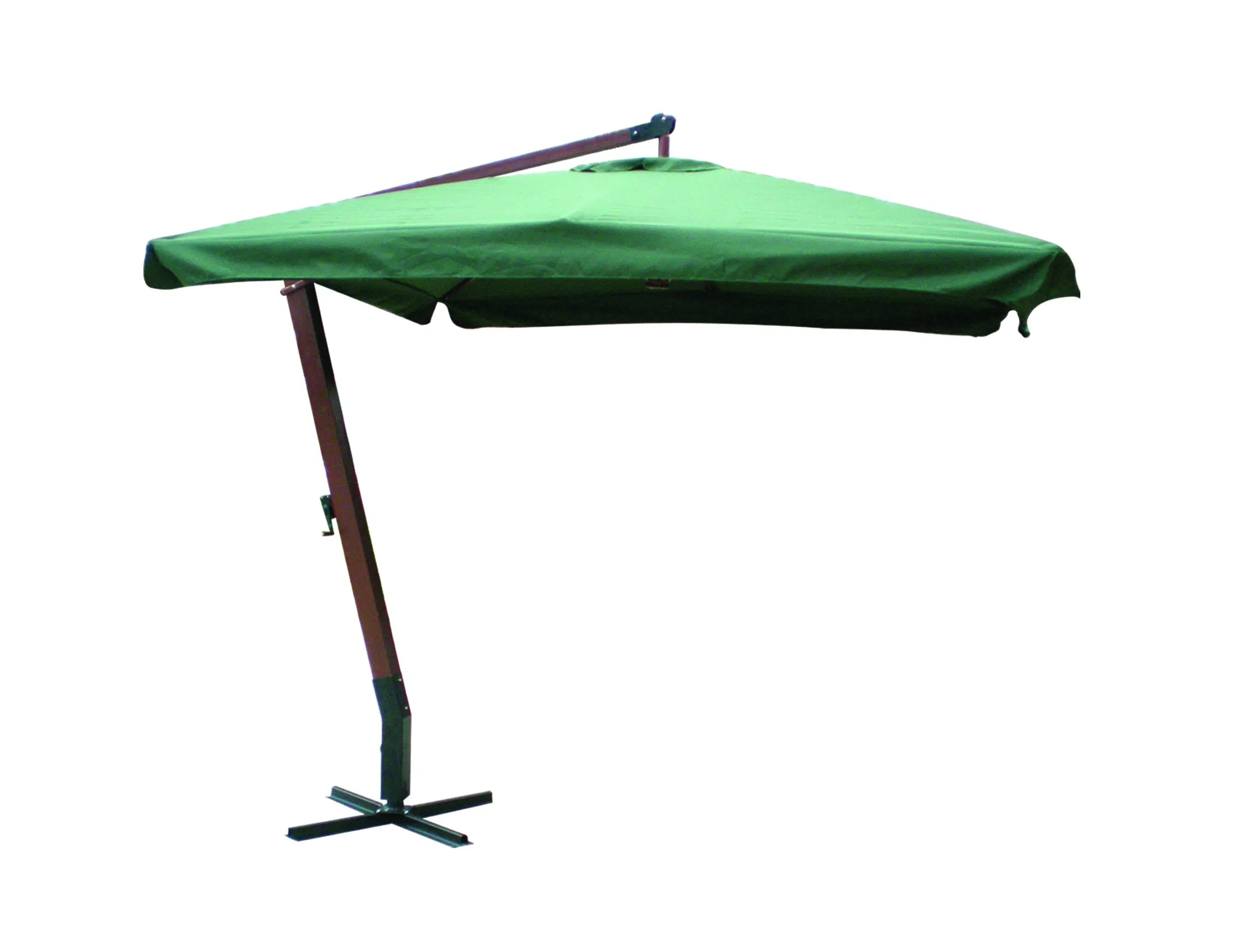 Hot Sale Wooden Hanging Umbrella Parasol Squre Style 300X300cm Garden Patio